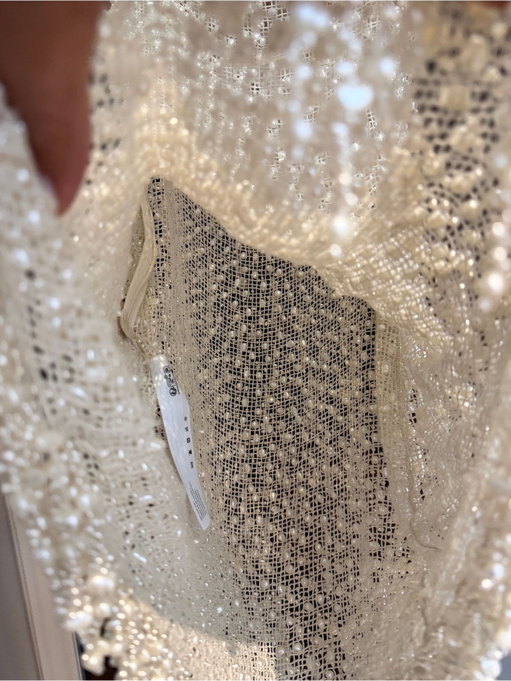 cult gaia Off-White Beaded Sandara Mini Dress - Picture 4 of 6